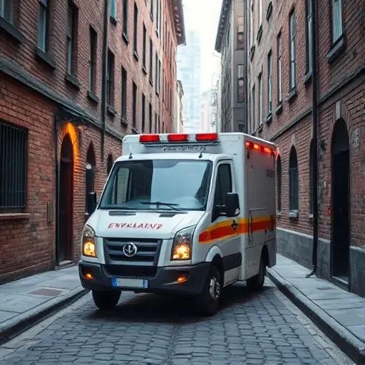 Эвакуатор в 2-м Кадашёвском переулке: Полное руководство A realistic small tow truck (evacuator) parked on a narrow urban alley named 2nd Kadashevsky Lane, with cobblestone pavement, old brick buildings on both sides, subtle street lighting, and a subtle hint of a cityscape in the background. The scene should convey a helpful, professional atmosphere without any text or signage.