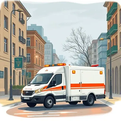 A realistic illustration of a tow truck (evacuator) parked on a quiet urban street named Krasnoselsky Lane, with typical city buildings, street lamps, and a subtle background, focusing on the vehicle and the atmosphere of a small Russian neighborhood, no visible text or numbers.